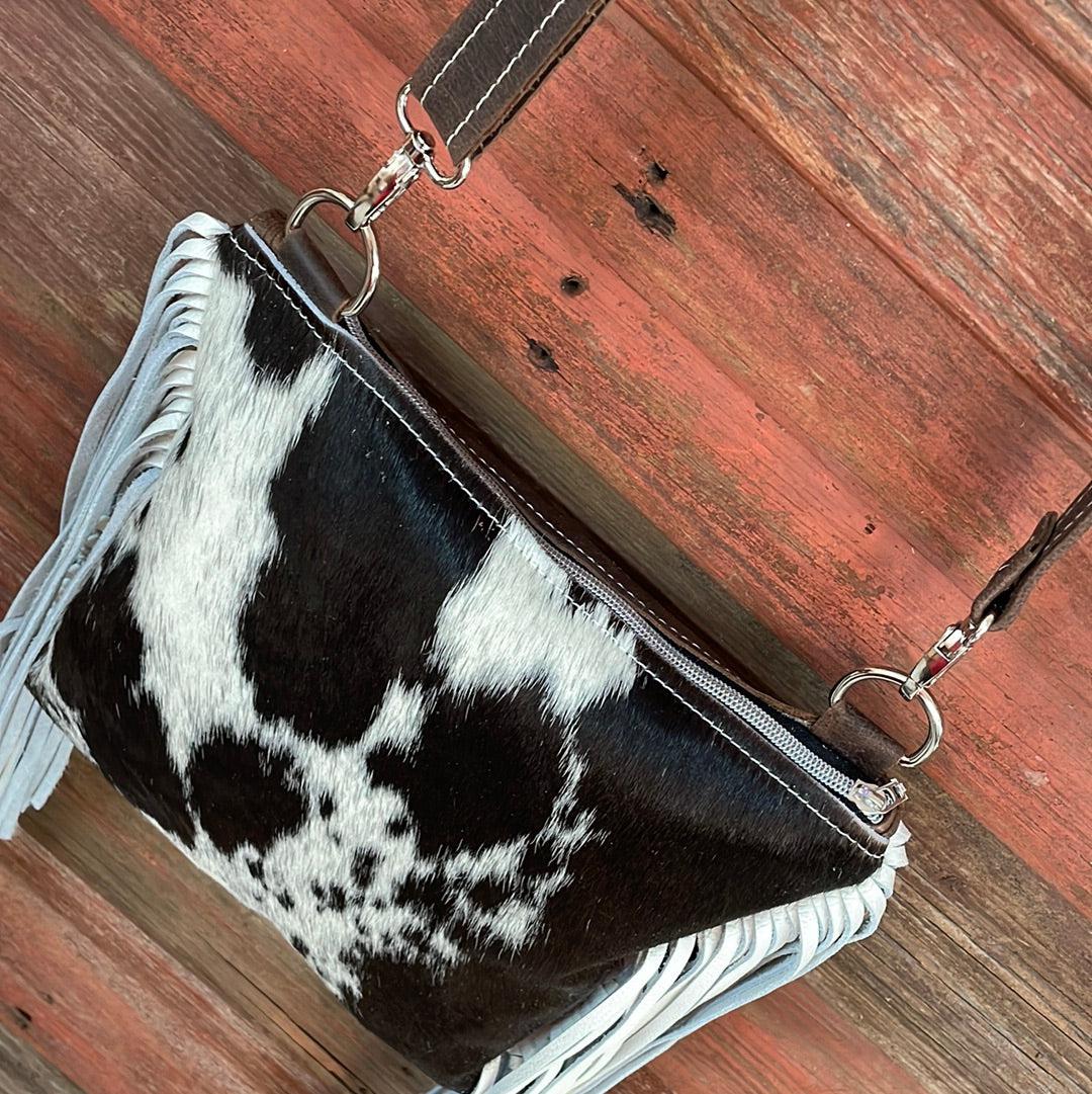 021 Shania - Black & White w/ Blank Slate-Shania-Western-Cowhide-Bags-Handmade-Products-Gifts-Dancing Cactus Designs