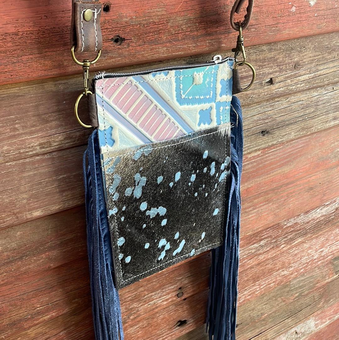 022 Carrie - Baby Blue Acid w/ Encanto Navajo-Carrie-Western-Cowhide-Bags-Handmade-Products-Gifts-Dancing Cactus Designs