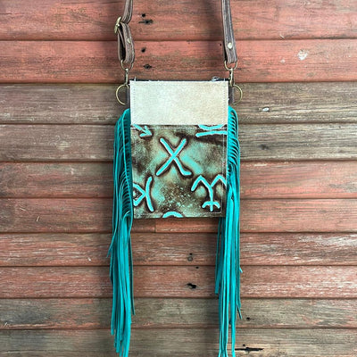 022 Carrie - Palomino w/ Patina Brands-Carrie-Western-Cowhide-Bags-Handmade-Products-Gifts-Dancing Cactus Designs