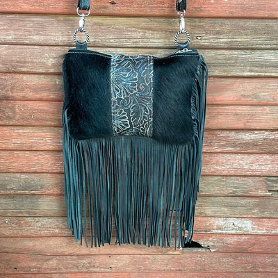 024 Patsy - Black w/ Autumn Ash-Patsy-Western-Cowhide-Bags-Handmade-Products-Gifts-Dancing Cactus Designs