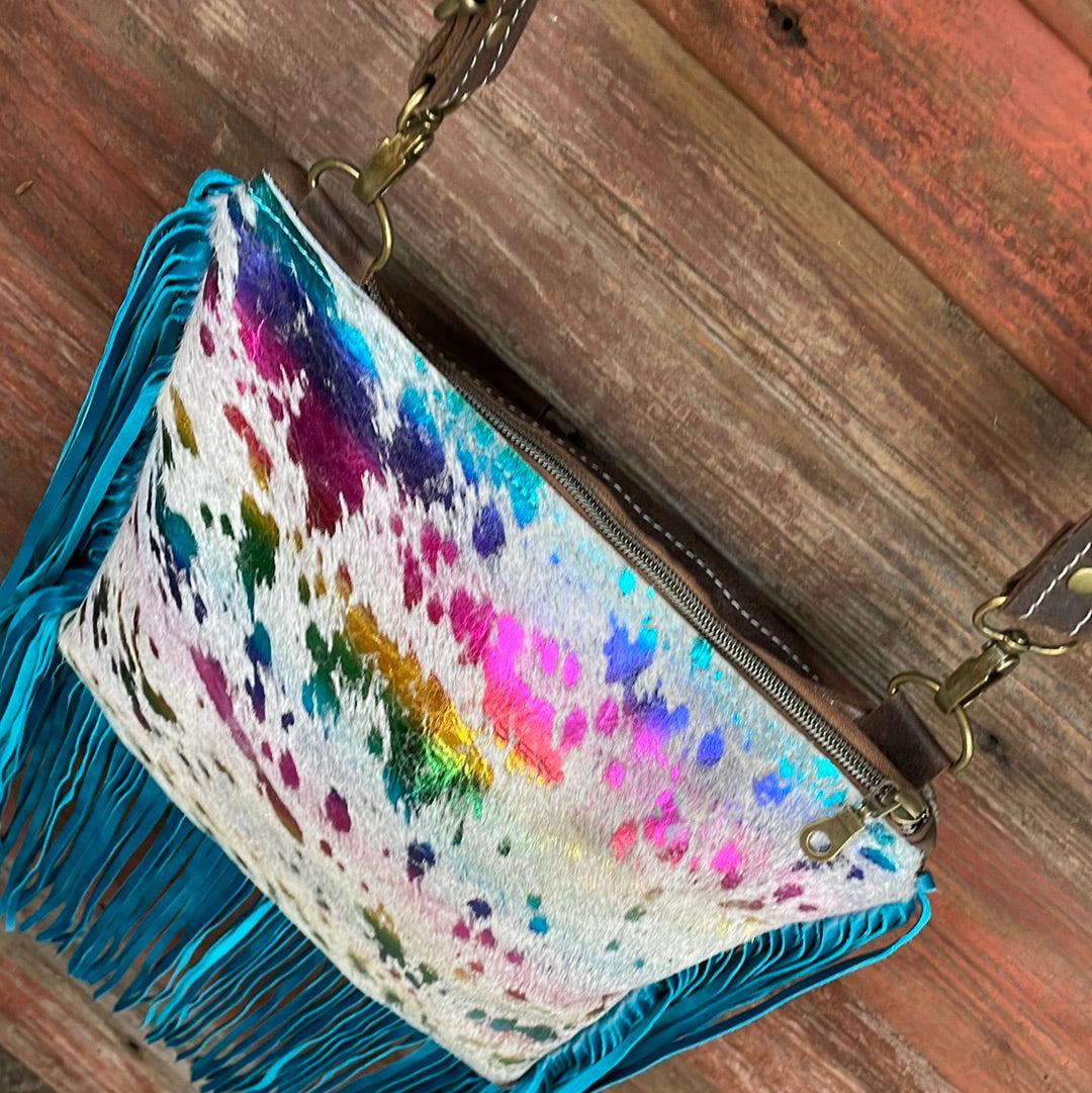 024 Shania - Rainbow w/ Blank Slate-Shania-Western-Cowhide-Bags-Handmade-Products-Gifts-Dancing Cactus Designs
