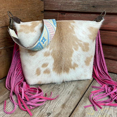 025 Annie - Longhorn w/ Blank Slate-Annie-Western-Cowhide-Bags-Handmade-Products-Gifts-Dancing Cactus Designs