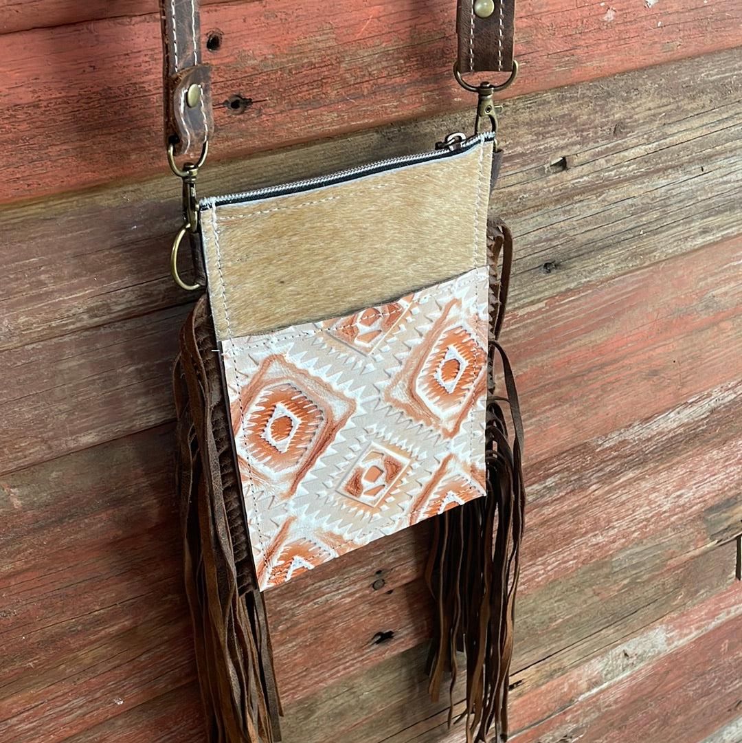 025 Carrie - Palomino w/ Copper Penny Aztec-Carrie-Western-Cowhide-Bags-Handmade-Products-Gifts-Dancing Cactus Designs