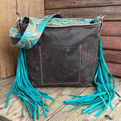 027 Gabby - Longhorn w/ Agave Laredo-Gabby-Western-Cowhide-Bags-Handmade-Products-Gifts-Dancing Cactus Designs
