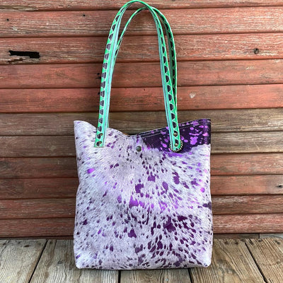 028 Trisha - Purple Acid w/ Blank Slate-Trisha-Western-Cowhide-Bags-Handmade-Products-Gifts-Dancing Cactus Designs