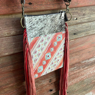 030 Carrie - Salt/Pepper w/ Fiesta Navajo-Carrie-Western-Cowhide-Bags-Handmade-Products-Gifts-Dancing Cactus Designs