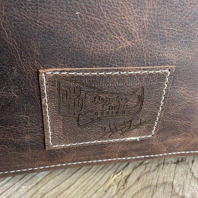 030 June - Grey Brindle w/ Two Dollar Pistol-June-Western-Cowhide-Bags-Handmade-Products-Gifts-Dancing Cactus Designs