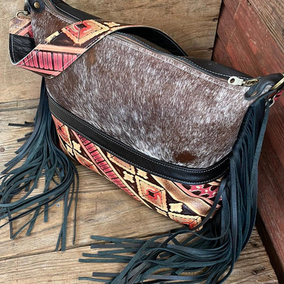 030 Oakley - Longhorn w/ Summit Fire-Oakley-Western-Cowhide-Bags-Handmade-Products-Gifts-Dancing Cactus Designs