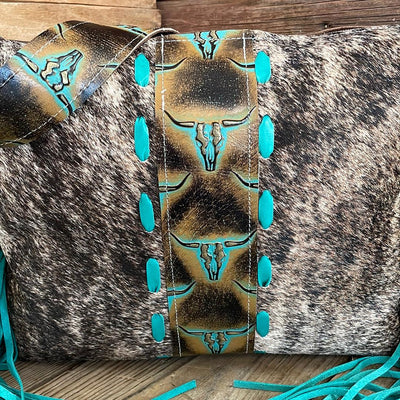 031 Oakley - Brindle w/ Patina Skulls-Oakley-Western-Cowhide-Bags-Handmade-Products-Gifts-Dancing Cactus Designs