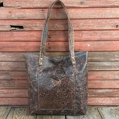 031 Trisha - Blank Slate w/ Cowboy Tool-Trisha-Western-Cowhide-Bags-Handmade-Products-Gifts-Dancing Cactus Designs