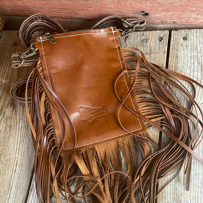 032 Carrie - Longhorn w/ Turquoise Sand Aztec-Carrie-Western-Cowhide-Bags-Handmade-Products-Gifts-Dancing Cactus Designs