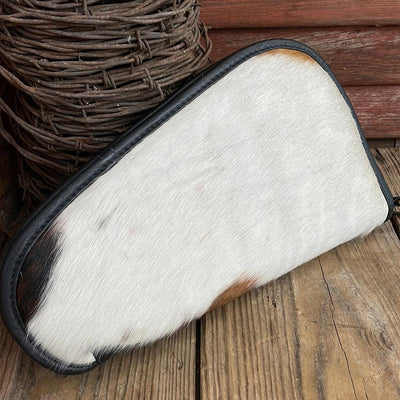032 Large Pistol Case - Tricolor w/-Large Pistol Case-Western-Cowhide-Bags-Handmade-Products-Gifts-Dancing Cactus Designs