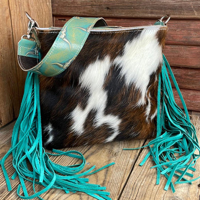 033 Gabby - Tricolor w/ Margarita Skulls-Gabby-Western-Cowhide-Bags-Handmade-Products-Gifts-Dancing Cactus Designs