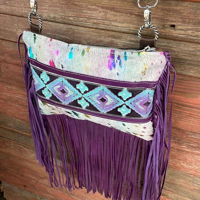 033 Patsy - Rainbow w/ 90's Party-Patsy-Western-Cowhide-Bags-Handmade-Products-Gifts-Dancing Cactus Designs