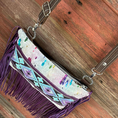 033 Patsy - Rainbow w/ 90's Party-Patsy-Western-Cowhide-Bags-Handmade-Products-Gifts-Dancing Cactus Designs