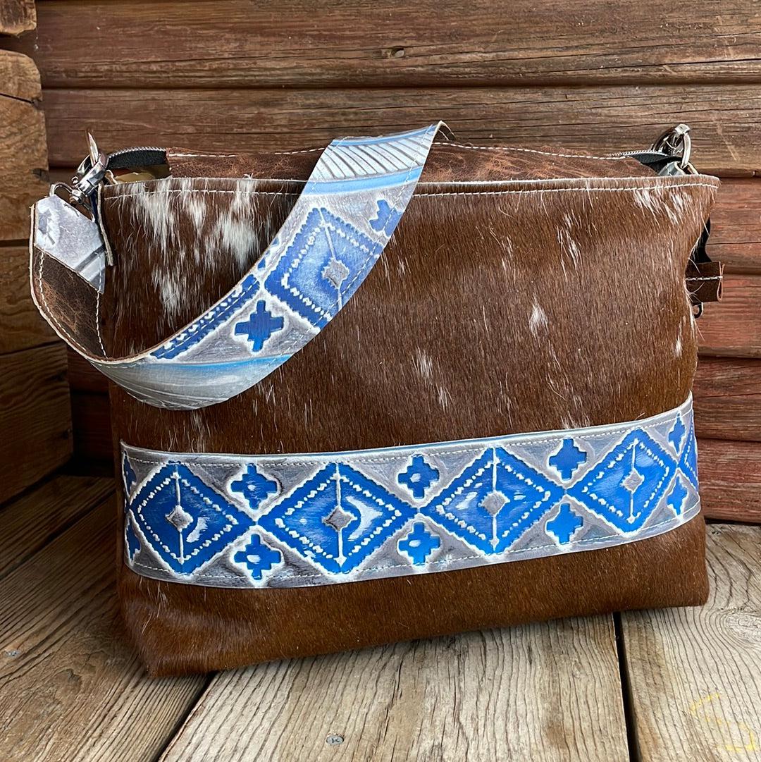 034 Maren - Longhorn w/ Rocky Mountain Navajo-Maren-Western-Cowhide-Bags-Handmade-Products-Gifts-Dancing Cactus Designs
