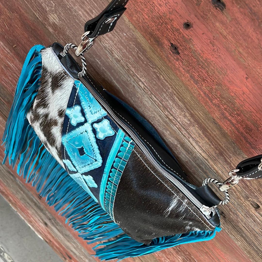 034 Patsy - Longhorn w/ Glacier Park Navajo-Patsy-Western-Cowhide-Bags-Handmade-Products-Gifts-Dancing Cactus Designs