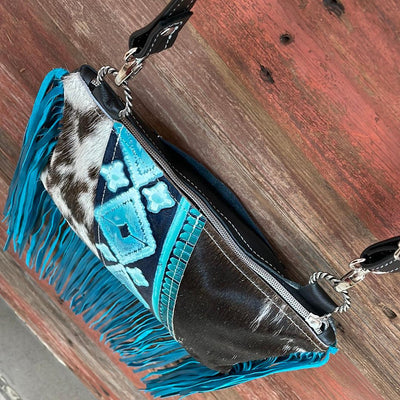 034 Patsy - Longhorn w/ Glacier Park Navajo-Patsy-Western-Cowhide-Bags-Handmade-Products-Gifts-Dancing Cactus Designs