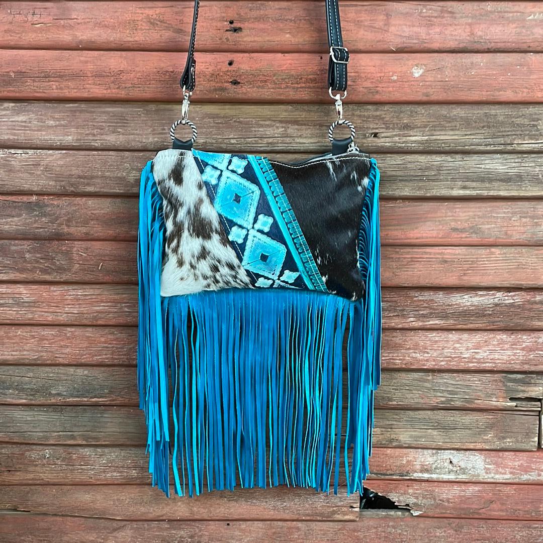 034 Patsy - Longhorn w/ Glacier Park Navajo-Patsy-Western-Cowhide-Bags-Handmade-Products-Gifts-Dancing Cactus Designs