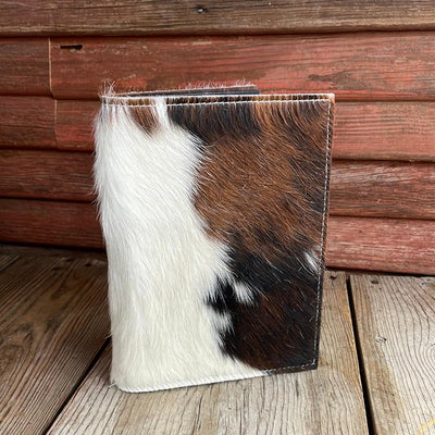 034 Small Notepad Cover - Tricolor w/ No Embossed-Small Notepad Cover-Western-Cowhide-Bags-Handmade-Products-Gifts-Dancing Cactus Designs
