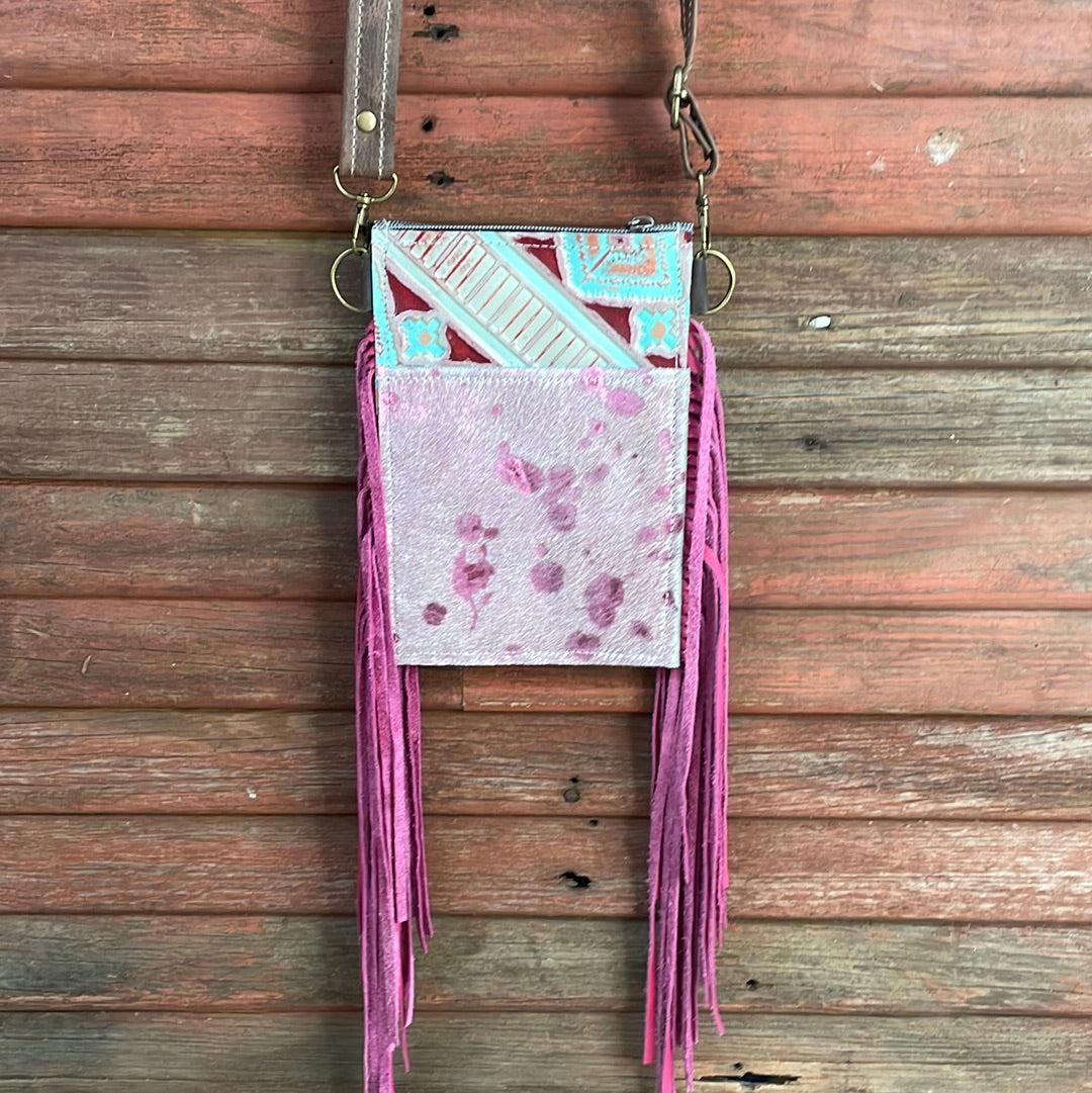 035 Carrie - Pink Acid w/ Fiesta Navajo-Carrie-Western-Cowhide-Bags-Handmade-Products-Gifts-Dancing Cactus Designs