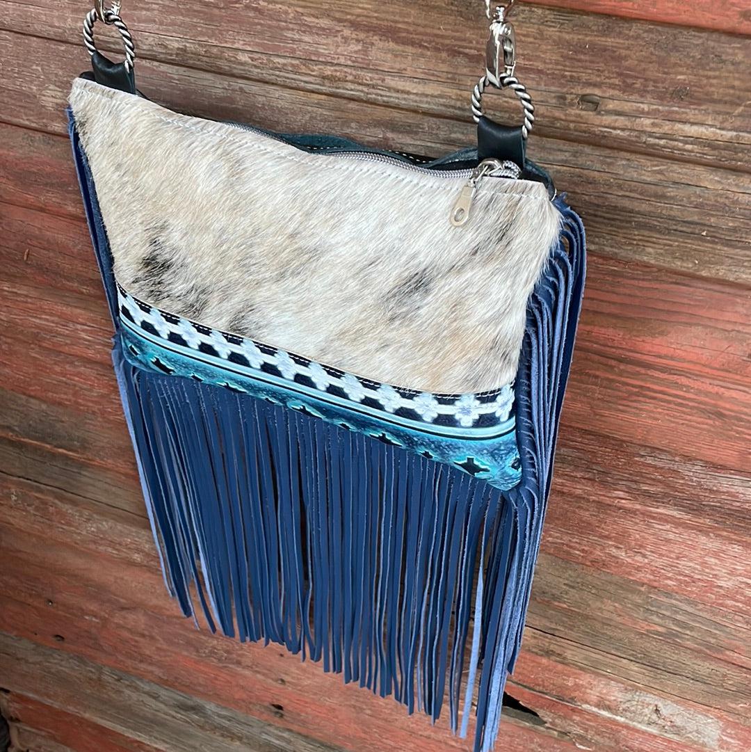 035 Patsy - Light Brindle w/ Glacier Park Navajo-Patsy-Western-Cowhide-Bags-Handmade-Products-Gifts-Dancing Cactus Designs