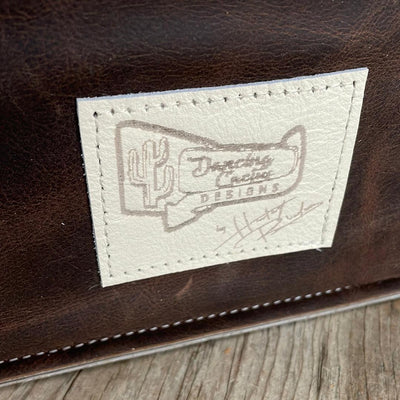 039 Clerk - Longhorn w/ Autumn Ash-Clerk-Western-Cowhide-Bags-Handmade-Products-Gifts-Dancing Cactus Designs
