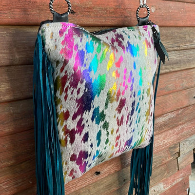 039 Shania - Rainbow w/ Blank Slate-Shania-Western-Cowhide-Bags-Handmade-Products-Gifts-Dancing Cactus Designs