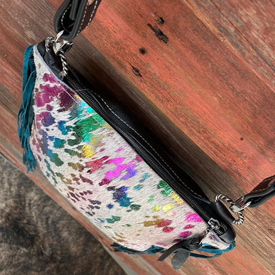 039 Shania - Rainbow w/ Blank Slate-Shania-Western-Cowhide-Bags-Handmade-Products-Gifts-Dancing Cactus Designs