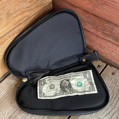 039 Small Pistol Case - Cowhide w/-Small Pistol Case-Western-Cowhide-Bags-Handmade-Products-Gifts-Dancing Cactus Designs
