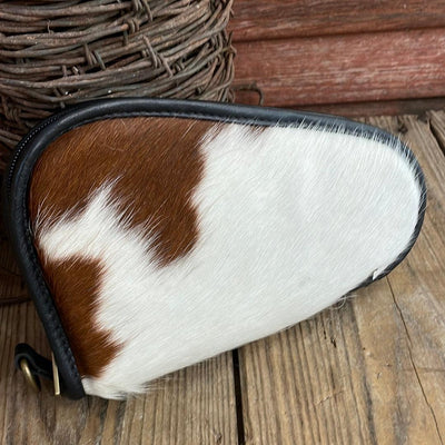 039 Small Pistol Case - Tricolor w/-Small Pistol Case-Western-Cowhide-Bags-Handmade-Products-Gifts-Dancing Cactus Designs