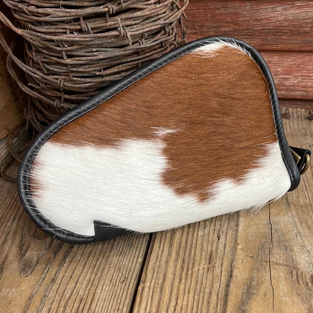 039 Small Pistol Case - Tricolor w/-Small Pistol Case-Western-Cowhide-Bags-Handmade-Products-Gifts-Dancing Cactus Designs