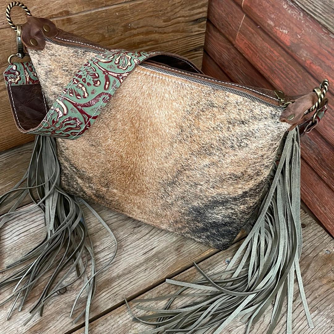 040 Annie - Brindle w/ Blank Slate-Annie-Western-Cowhide-Bags-Handmade-Products-Gifts-Dancing Cactus Designs
