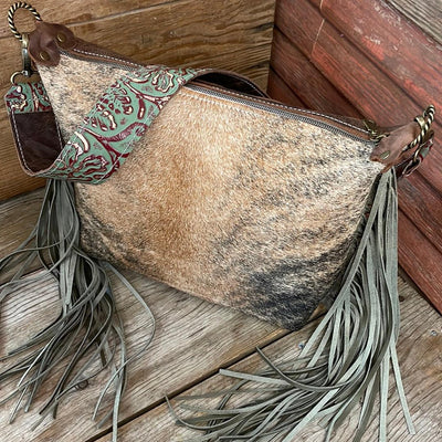 040 Annie - Brindle w/ Blank Slate-Annie-Western-Cowhide-Bags-Handmade-Products-Gifts-Dancing Cactus Designs