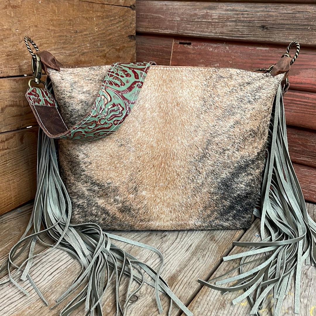 040 Annie - Brindle w/ Blank Slate-Annie-Western-Cowhide-Bags-Handmade-Products-Gifts-Dancing Cactus Designs