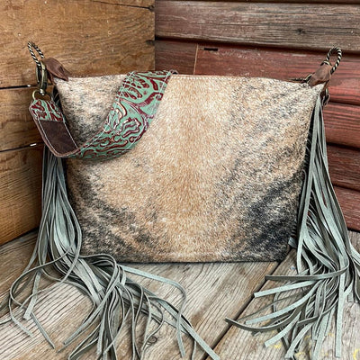 040 Annie - Brindle w/ Blank Slate-Annie-Western-Cowhide-Bags-Handmade-Products-Gifts-Dancing Cactus Designs