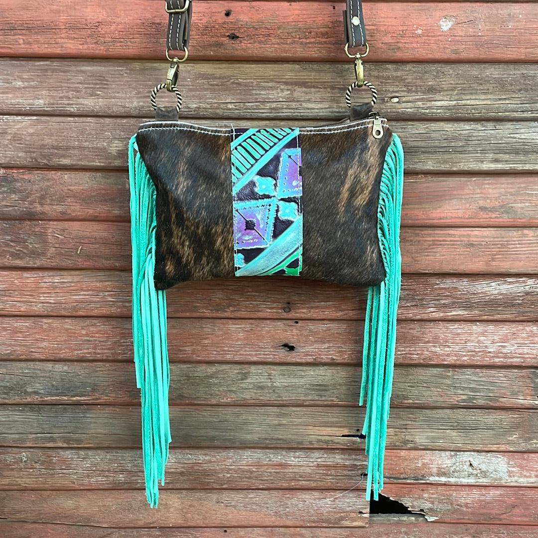 040 Patsy - Dark Brindle w/ 90's Party-Patsy-Western-Cowhide-Bags-Handmade-Products-Gifts-Dancing Cactus Designs