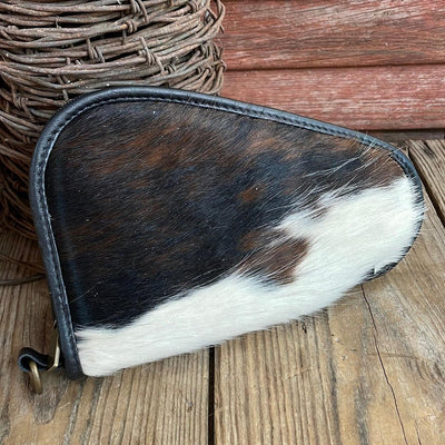 040 Small Pistol Case - Tricolor w/-Small Pistol Case-Western-Cowhide-Bags-Handmade-Products-Gifts-Dancing Cactus Designs