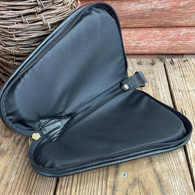 040 Small Pistol Case - Tricolor w/-Small Pistol Case-Western-Cowhide-Bags-Handmade-Products-Gifts-Dancing Cactus Designs