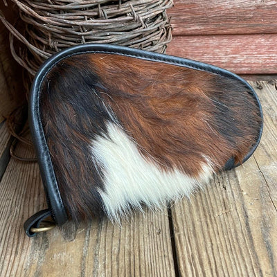 041 Small Pistol Case - Tricolor w/-Small Pistol Case-Western-Cowhide-Bags-Handmade-Products-Gifts-Dancing Cactus Designs