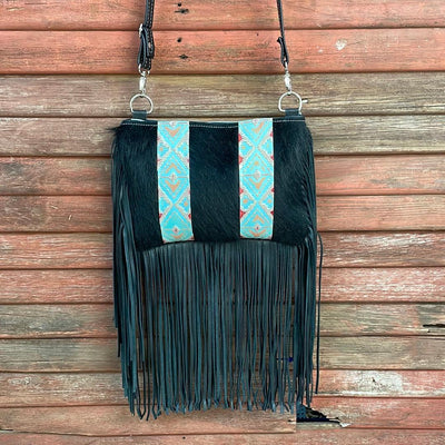 044 Patsy - Black w/ Fiesta Navajo-Patsy-Western-Cowhide-Bags-Handmade-Products-Gifts-Dancing Cactus Designs