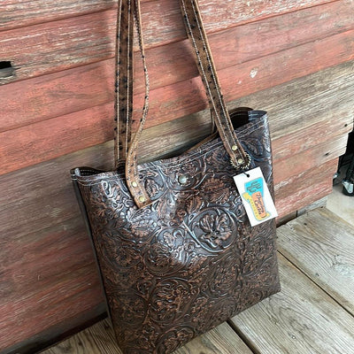 046 Trisha - Blank Slate w/ Cowboy Tool-Trisha-Western-Cowhide-Bags-Handmade-Products-Gifts-Dancing Cactus Designs