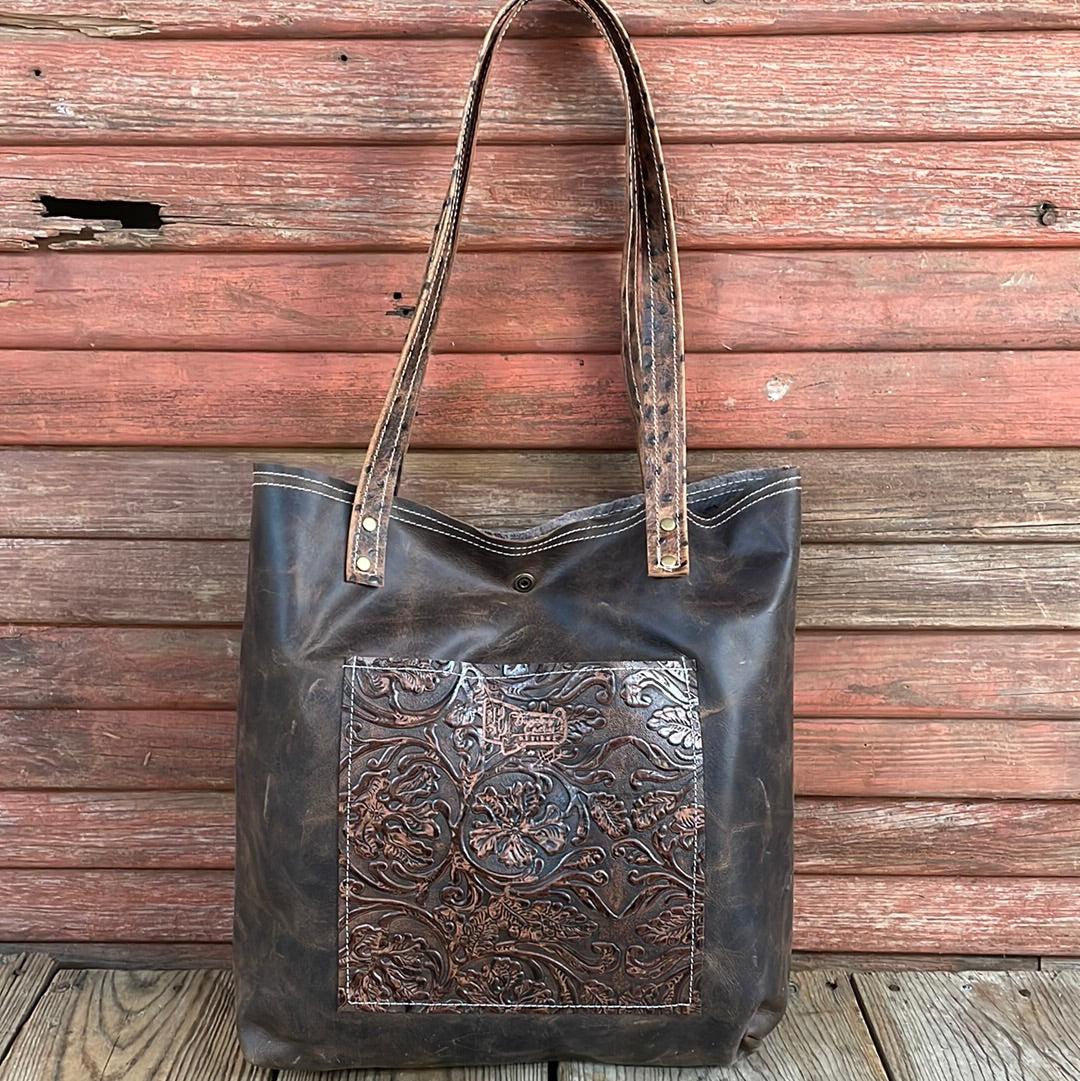 046 Trisha - Blank Slate w/ Cowboy Tool-Trisha-Western-Cowhide-Bags-Handmade-Products-Gifts-Dancing Cactus Designs