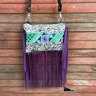 055 Patsy - B&W Speckle w/ 90's Party-Patsy-Western-Cowhide-Bags-Handmade-Products-Gifts-Dancing Cactus Designs