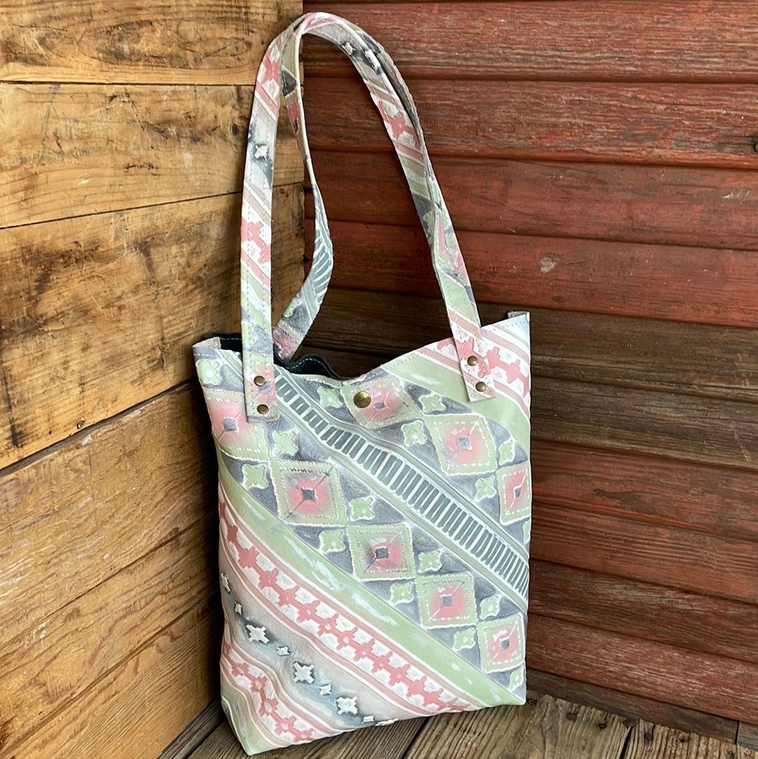 055 Trisha - w/ Watermelon Wine-Trisha-Western-Cowhide-Bags-Handmade-Products-Gifts-Dancing Cactus Designs
