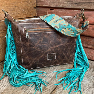 056 Annie - Longhorn w/ Blank Slate-Annie-Western-Cowhide-Bags-Handmade-Products-Gifts-Dancing Cactus Designs