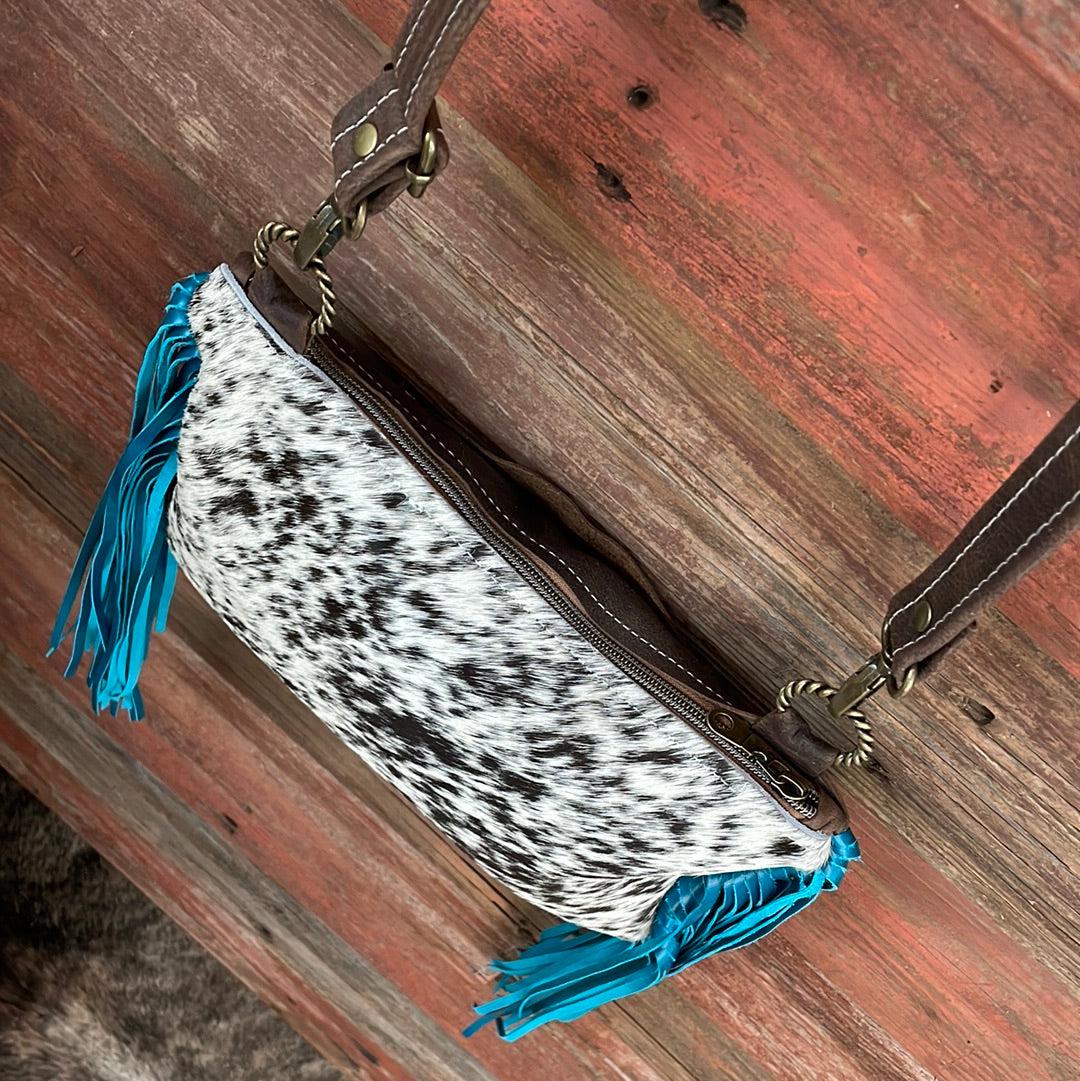 060 Patsy - B&W Speckle w/ Blank Slate-Patsy-Western-Cowhide-Bags-Handmade-Products-Gifts-Dancing Cactus Designs