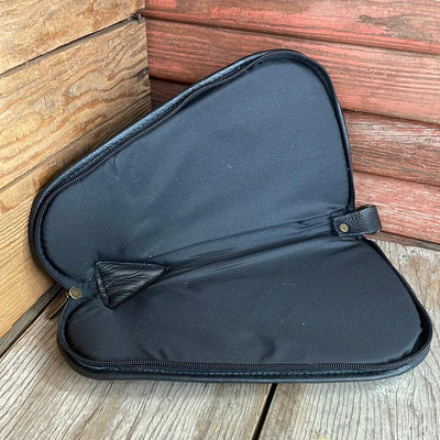 062 Medium Pistol Case - Cowhide w/-Medium Pistol Case-Western-Cowhide-Bags-Handmade-Products-Gifts-Dancing Cactus Designs