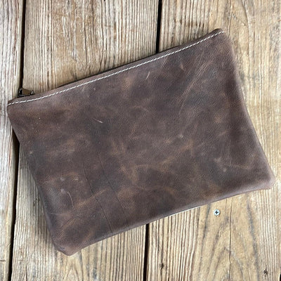 063 Banker's Bag - Grey Brindle w/ Patina Tool-Mega Organizer-Western-Cowhide-Bags-Handmade-Products-Gifts-Dancing Cactus Designs