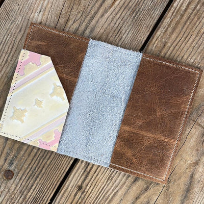064 Passport Cover - Unicorn w/ Encanto Navajo-Passport Cover-Western-Cowhide-Bags-Handmade-Products-Gifts-Dancing Cactus Designs
